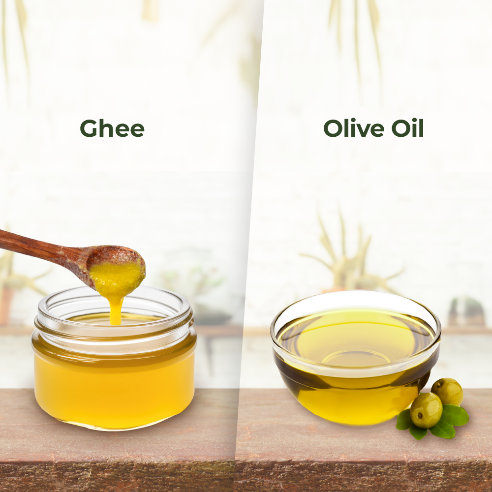 Ghee vs Olive Oil