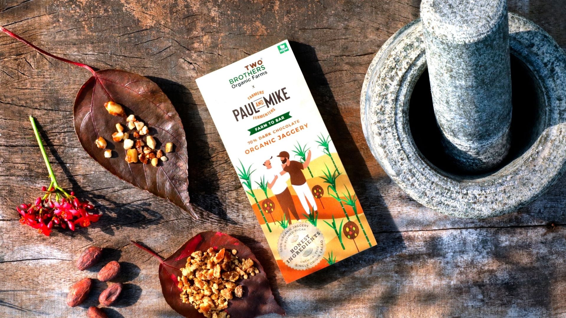 Fine Flavor Chocolate Using Single Origin Organic Cacao Beans and Handmade Jaggery - Proudly Made In India By Farmers!
