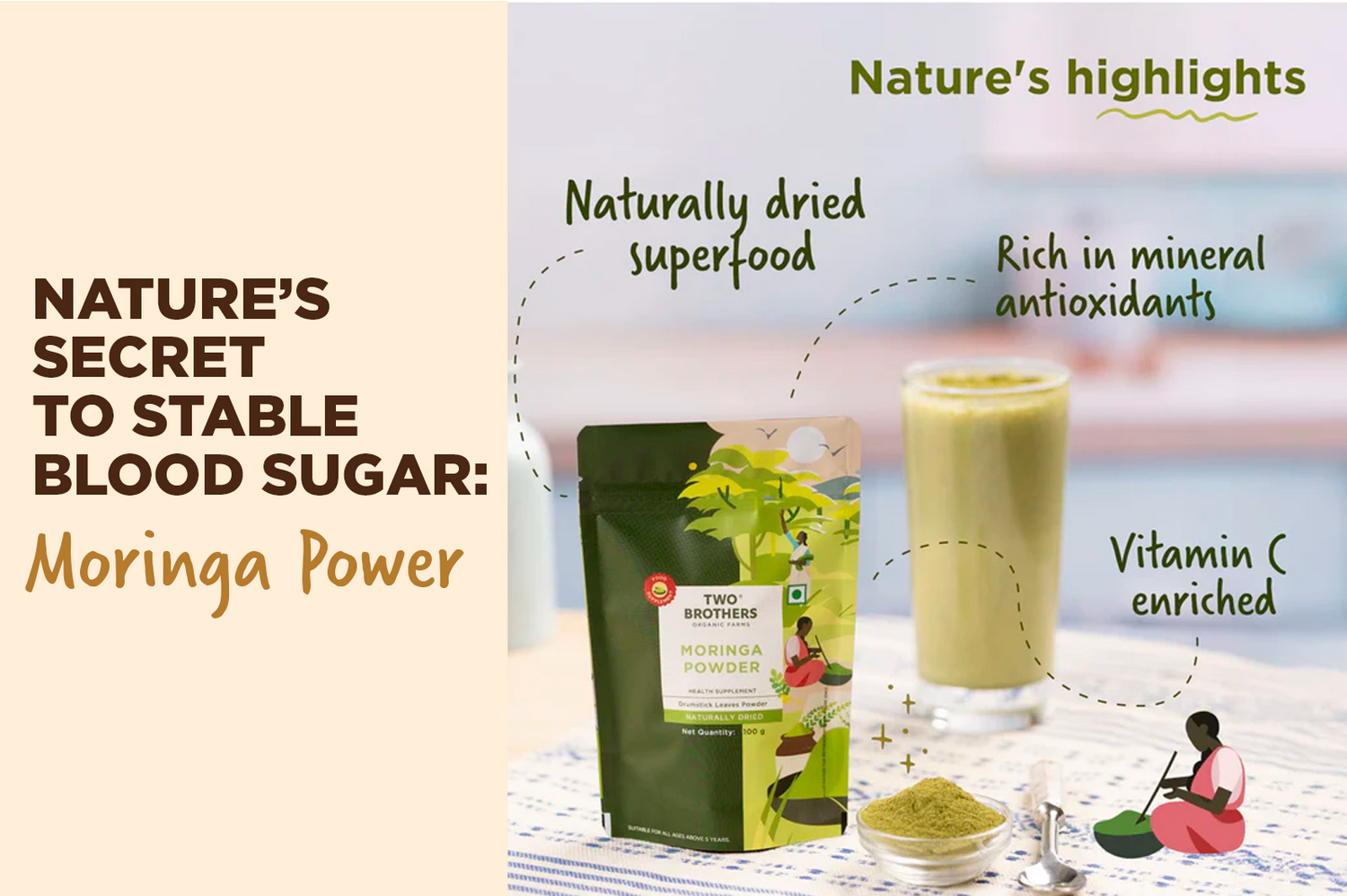 Moringa Powder for Blood Sugar Control