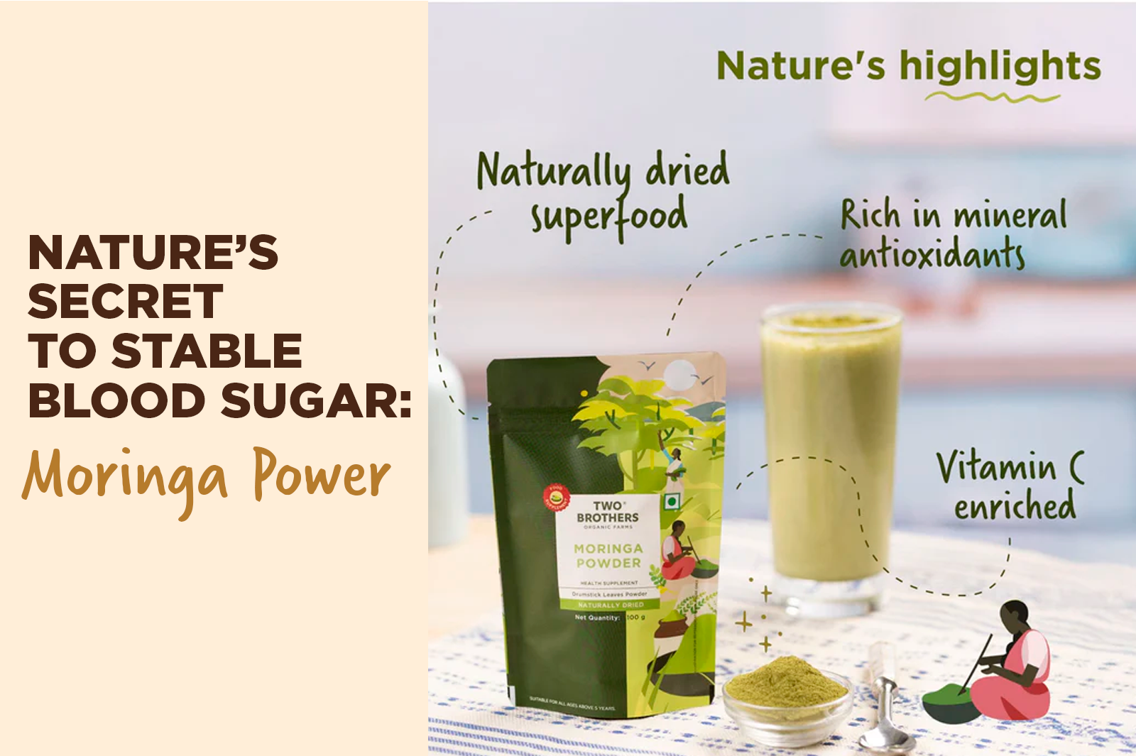 Moringa Powder for Blood Sugar Control