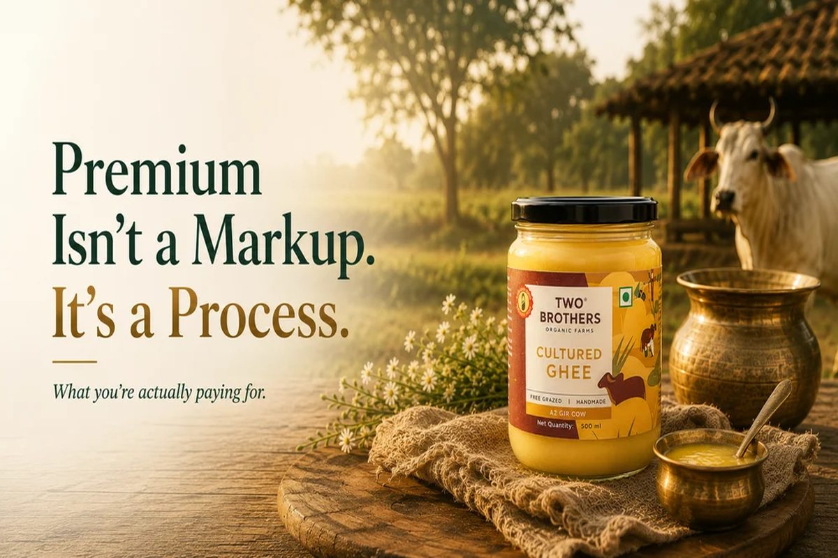 Why Two Brothers Costs More Than Most A2 Ghee Brands — And What You're Actually Paying For