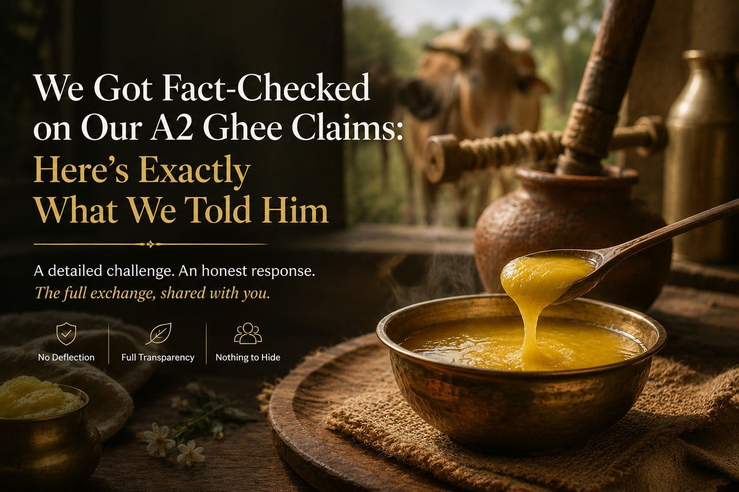 We Got Fact-Checked on Our A2 Ghee Claims: Here's Exactly What We Told Him