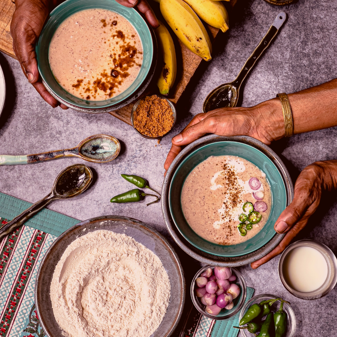 #NavaratriWithTBOF - Day 8 Colour - Pink - Creamy Sattu Porridge; Navaratri Breakfast Recipe!