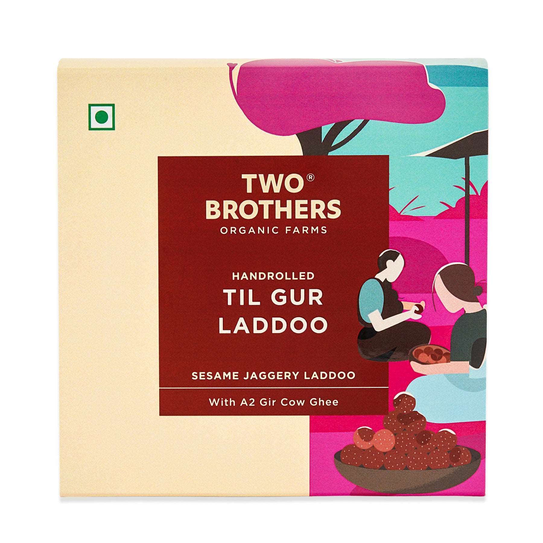 Til Gur Laddoo, Sesame Jaggery Laddoo, A2 gir cow Laddoo, HAndrolled laddoo