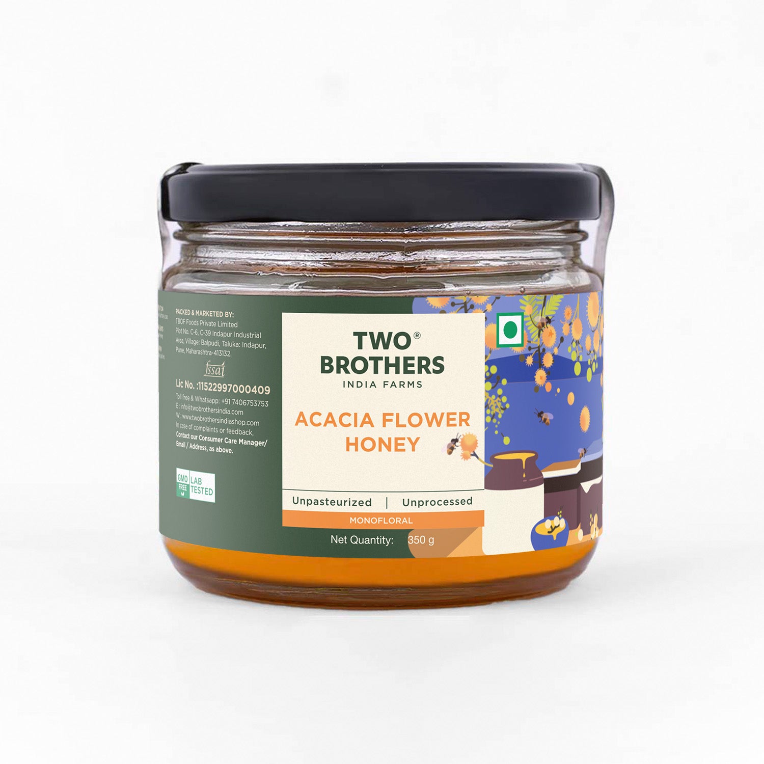 Acacia Honey, Raw Mono-floral Unfiltered