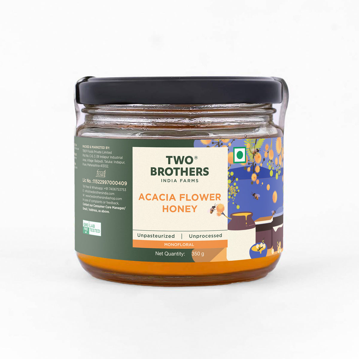 Acacia Honey, Raw Mono-floral Unfiltered