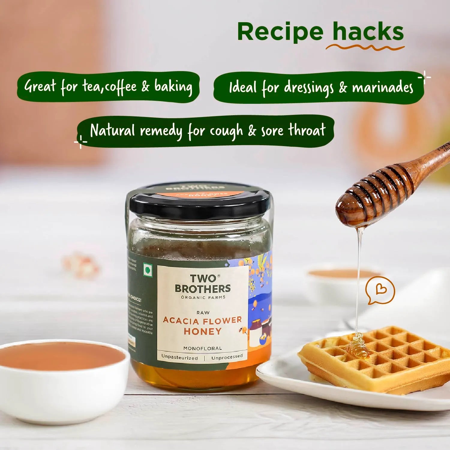 Acacia Honey, Raw Mono-floral Unfiltered