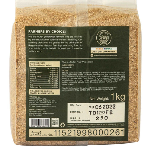 Buy Organic Amaranth Millet 1kg Online at Best Price