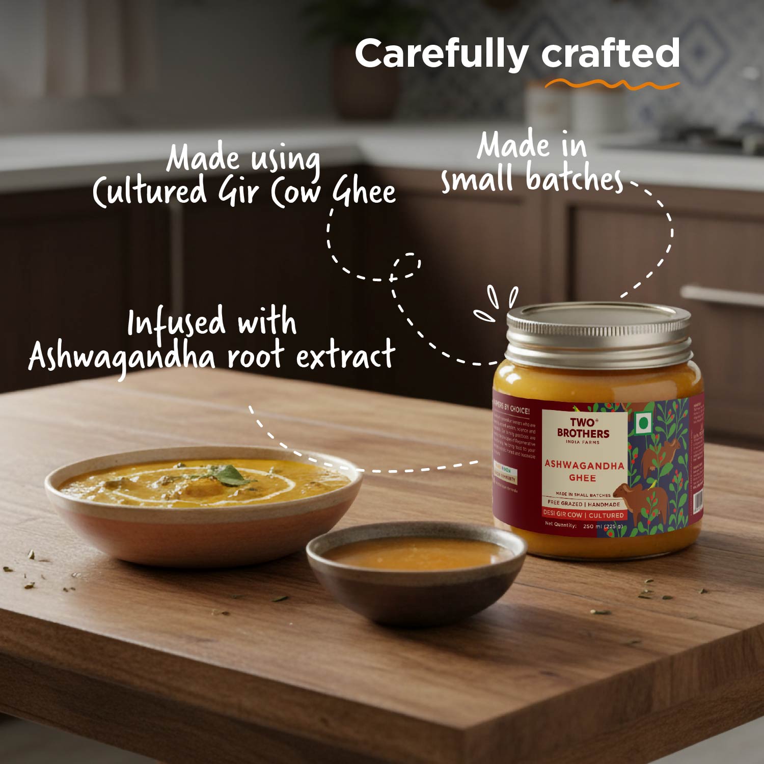 Ashwagandha Ghee, Cultured 250g