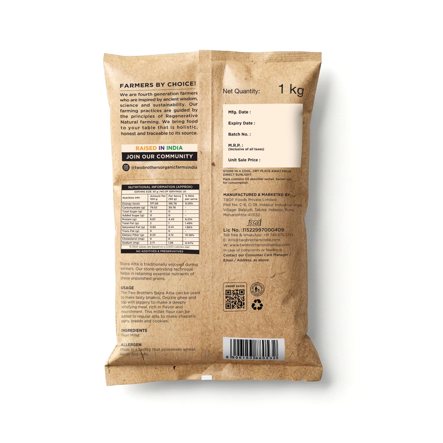 Bajra Atta 1kg