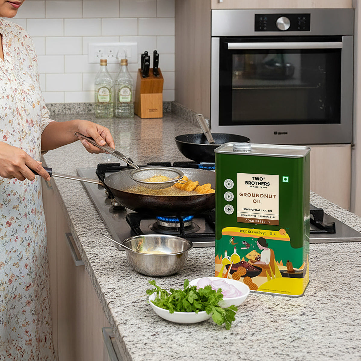 Groundnut Oil, Cold-Pressed, Single-filtered - 5L