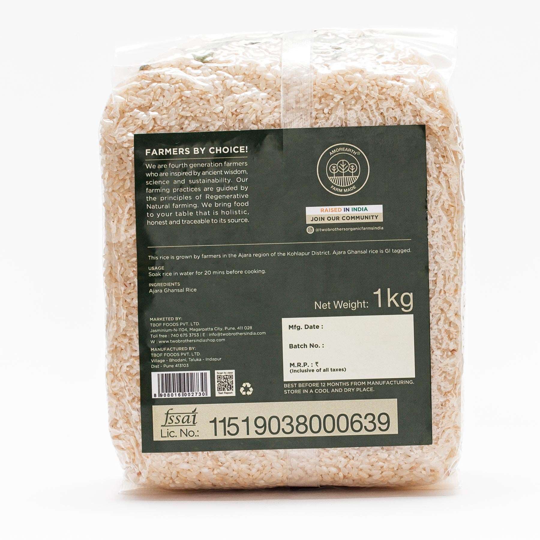 Buy Ajara rice, ajara ghansal rice, native rice, organic rice, semi-polished rice