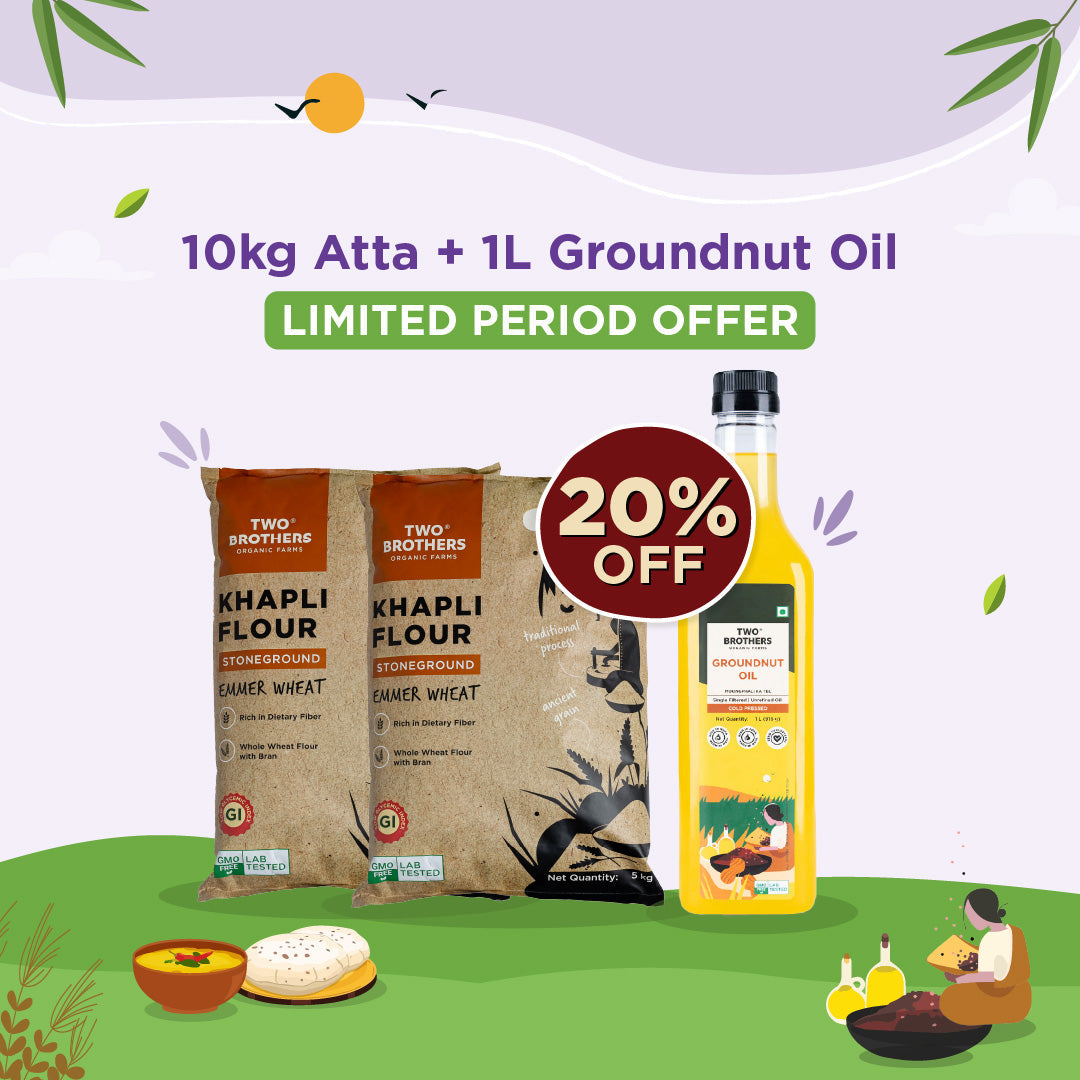 Buy Khapli Atta + Oil Online