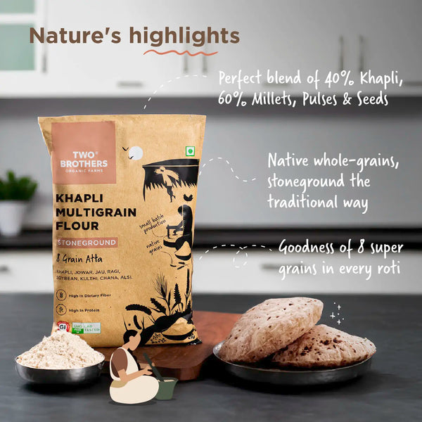 Buy Multigrain Khapli Atta