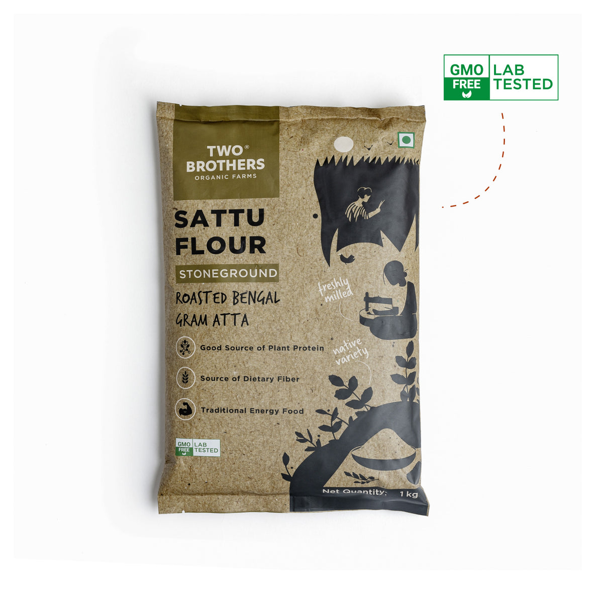 Buy Sattu Atta, Stoneground 1kg
