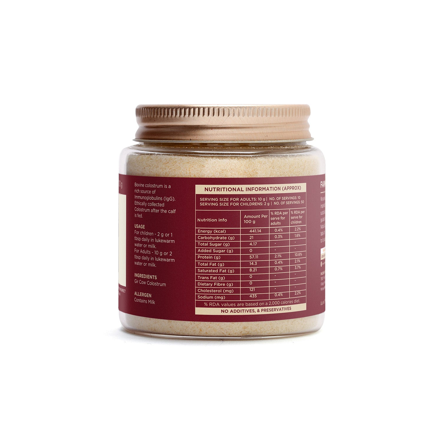Colostrum Powder, Desi Gir Cow