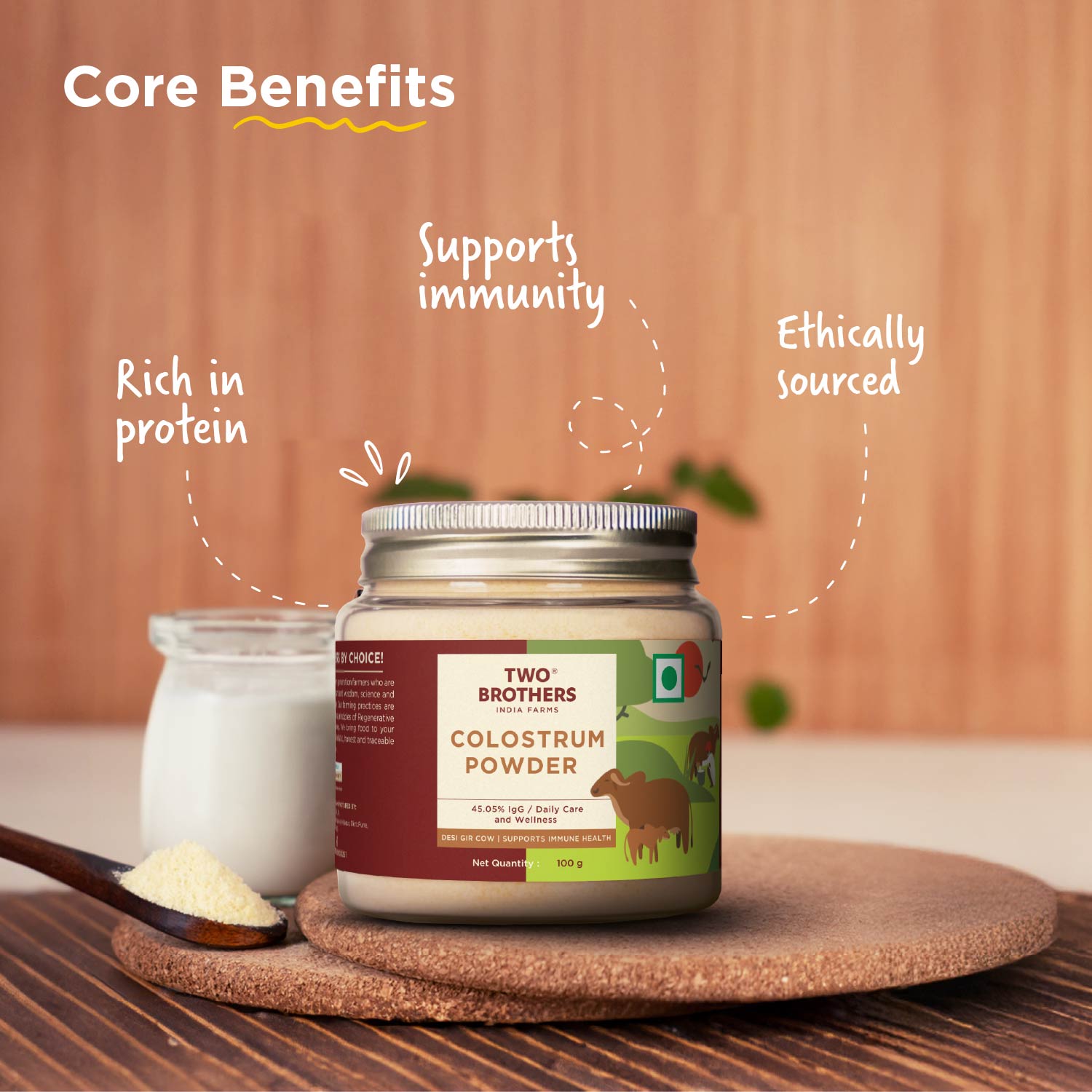 Colostrum Powder, Desi Gir Cow