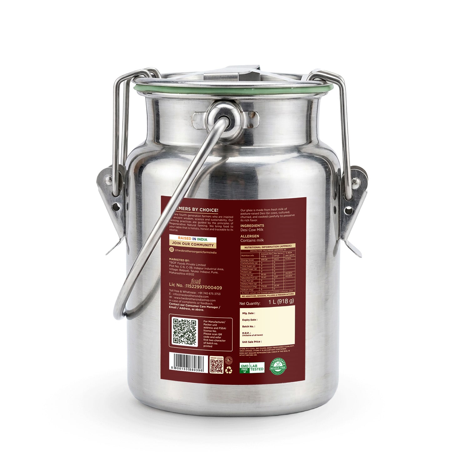 Desi Gir Cow Cultured Ghee