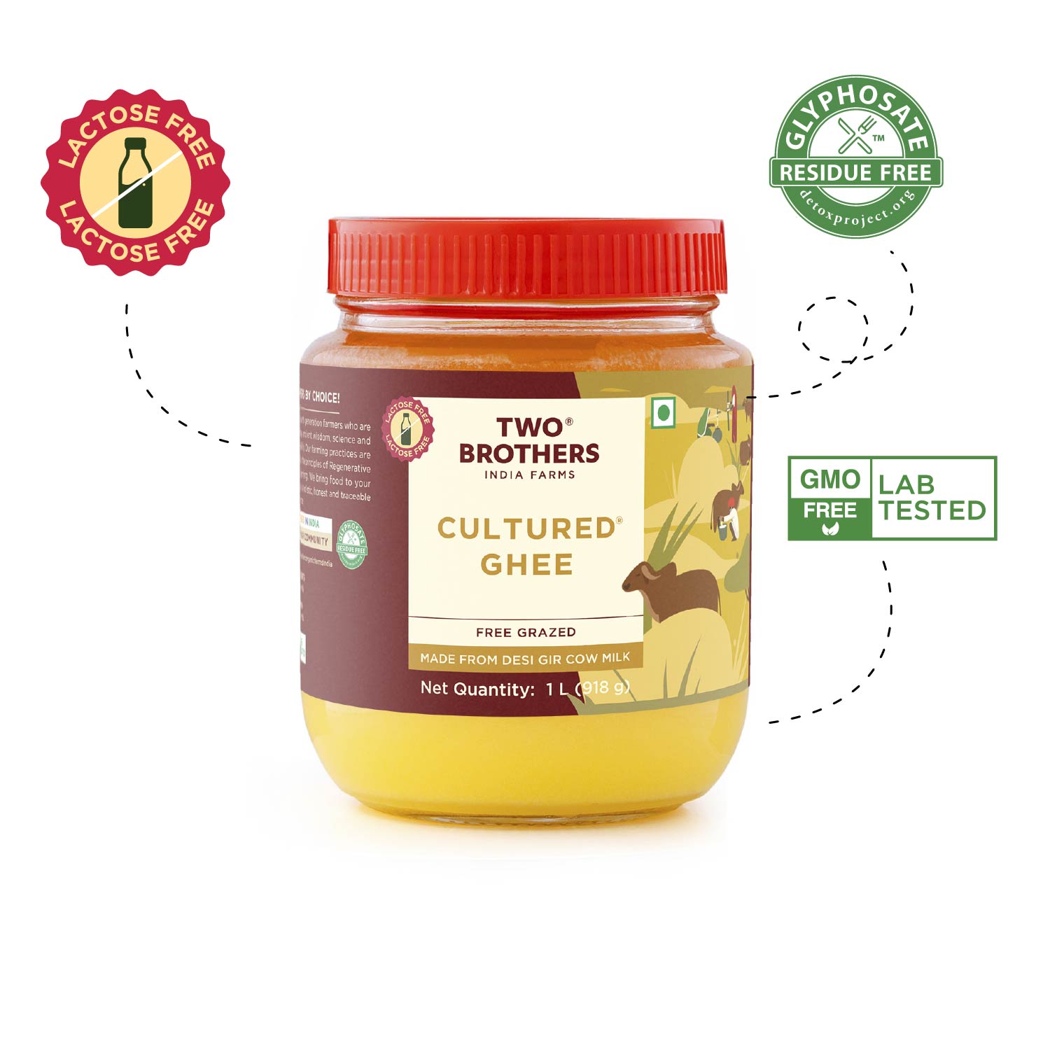 Desi Gir Cow Cultured Ghee