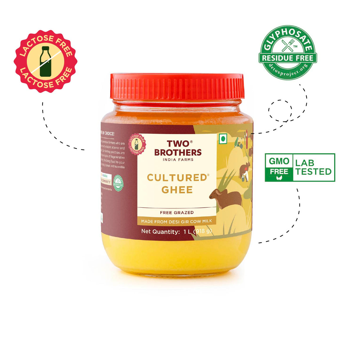Desi Gir Cow Cultured Ghee