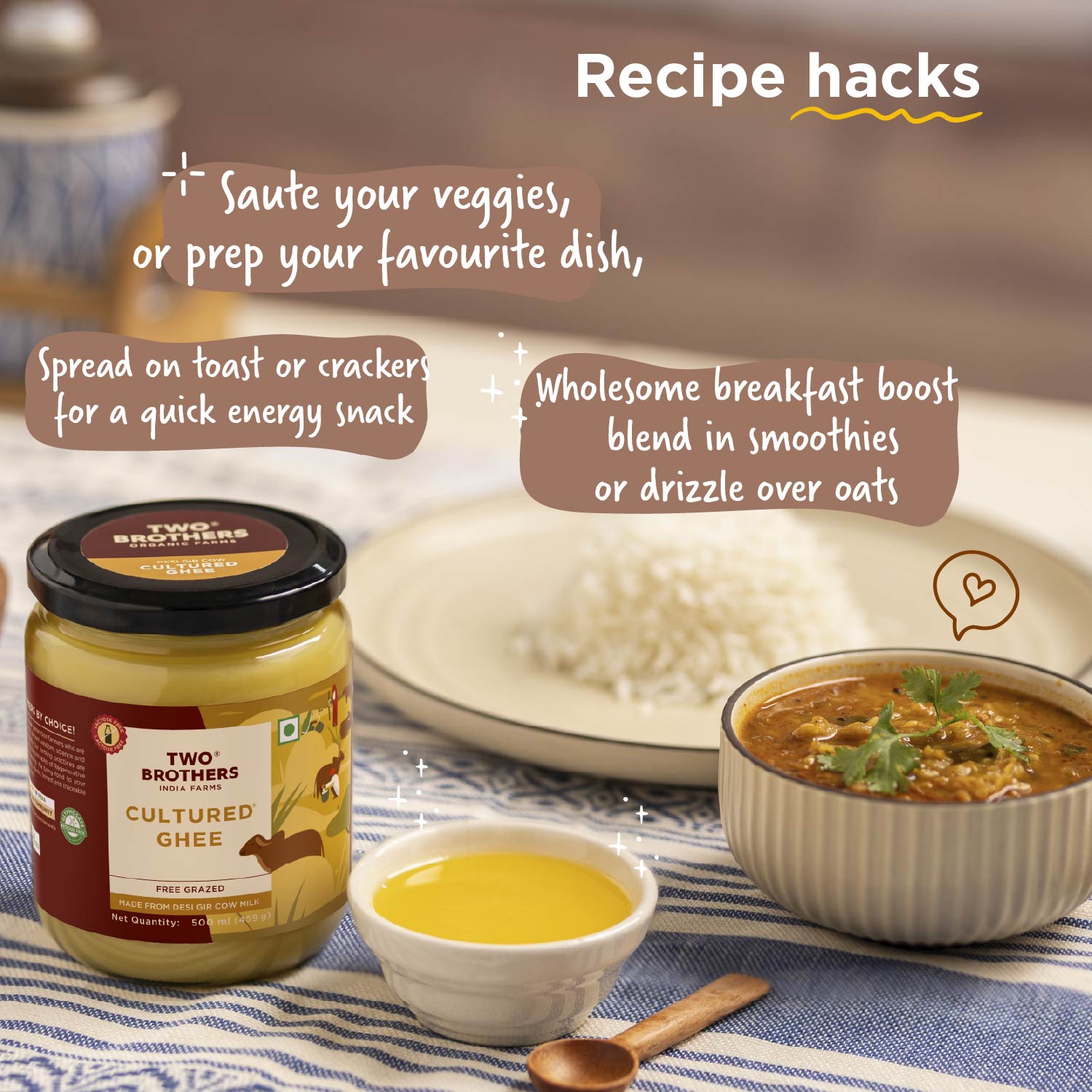Desi Gir Cow Cultured Ghee