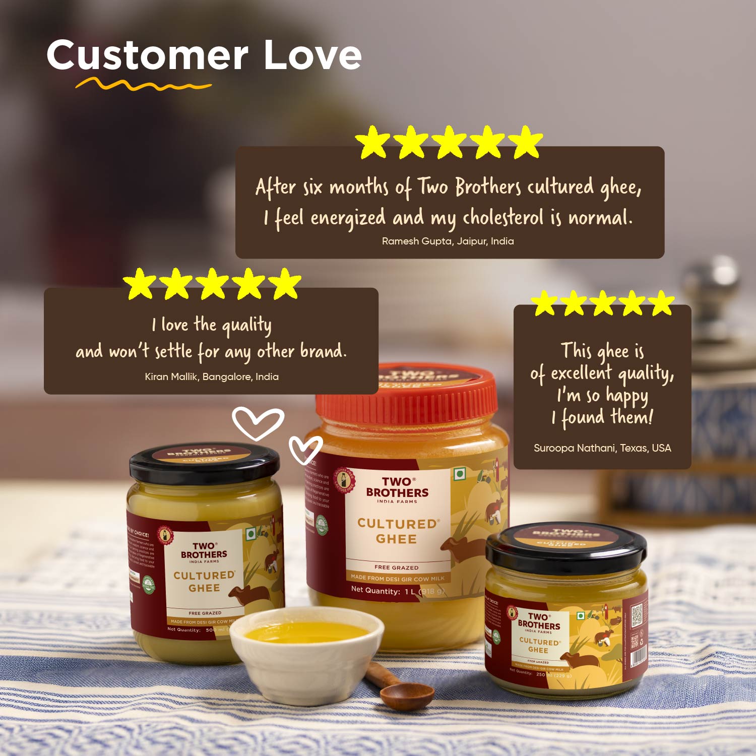 Desi Gir Cow Cultured Ghee