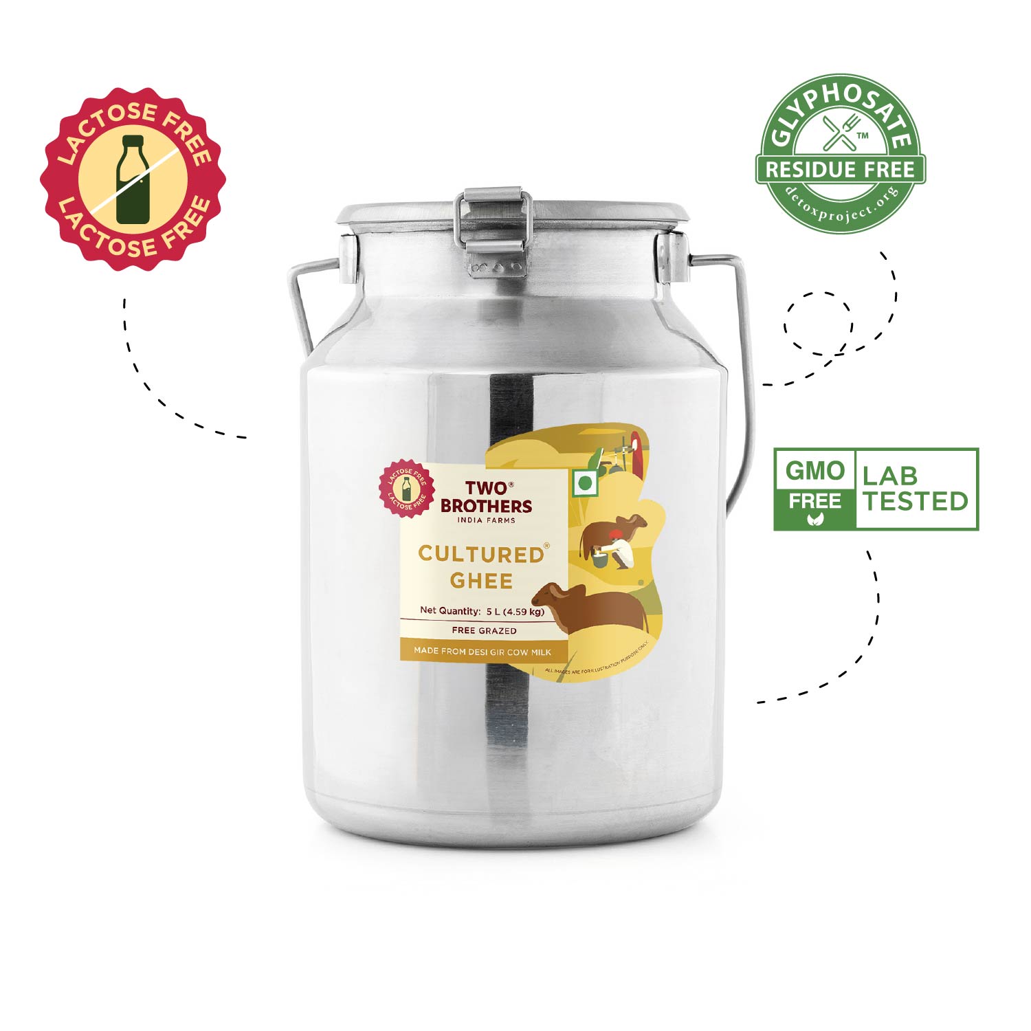 Desi Gir Cow Cultured Ghee