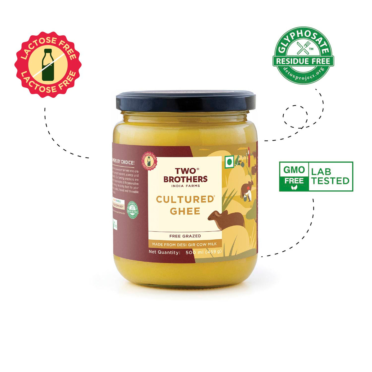 Desi Gir Cow Cultured Ghee