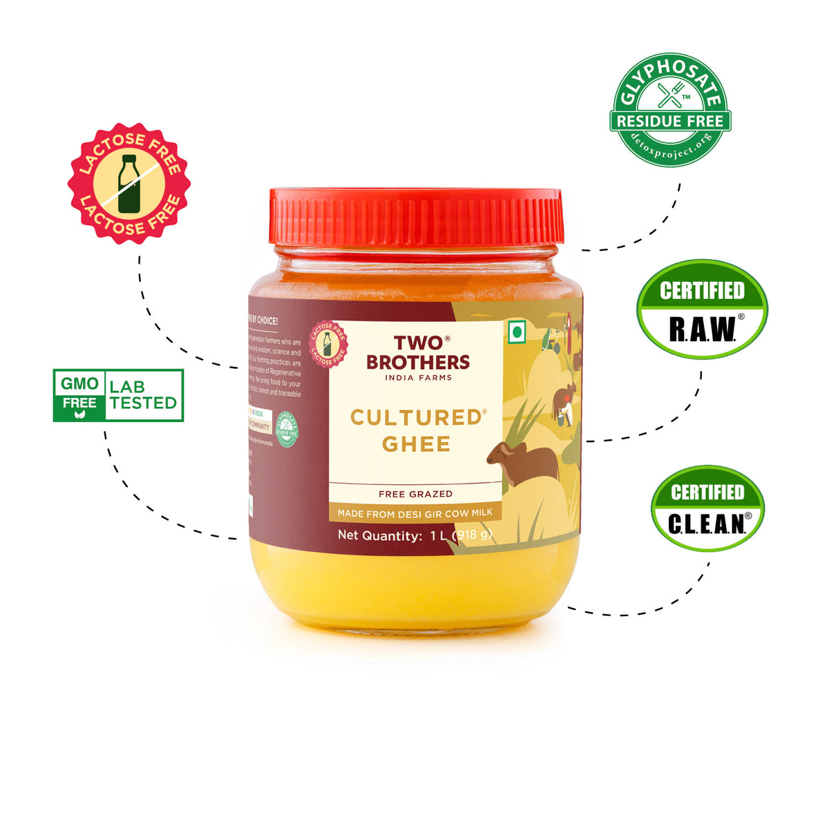 Desi Gir Cow Cultured Ghee