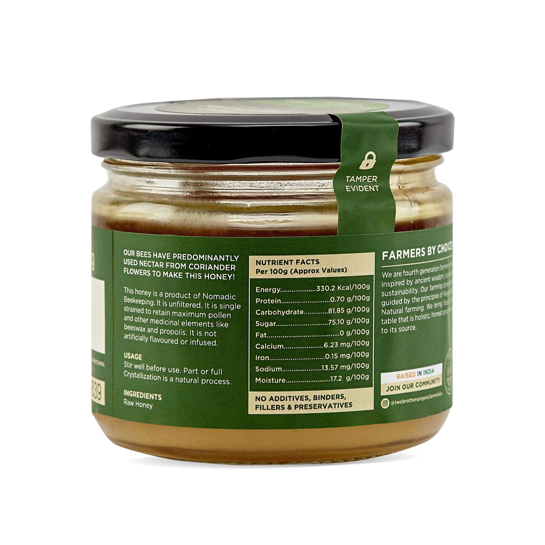 Coriander Flower Honey Nutrition