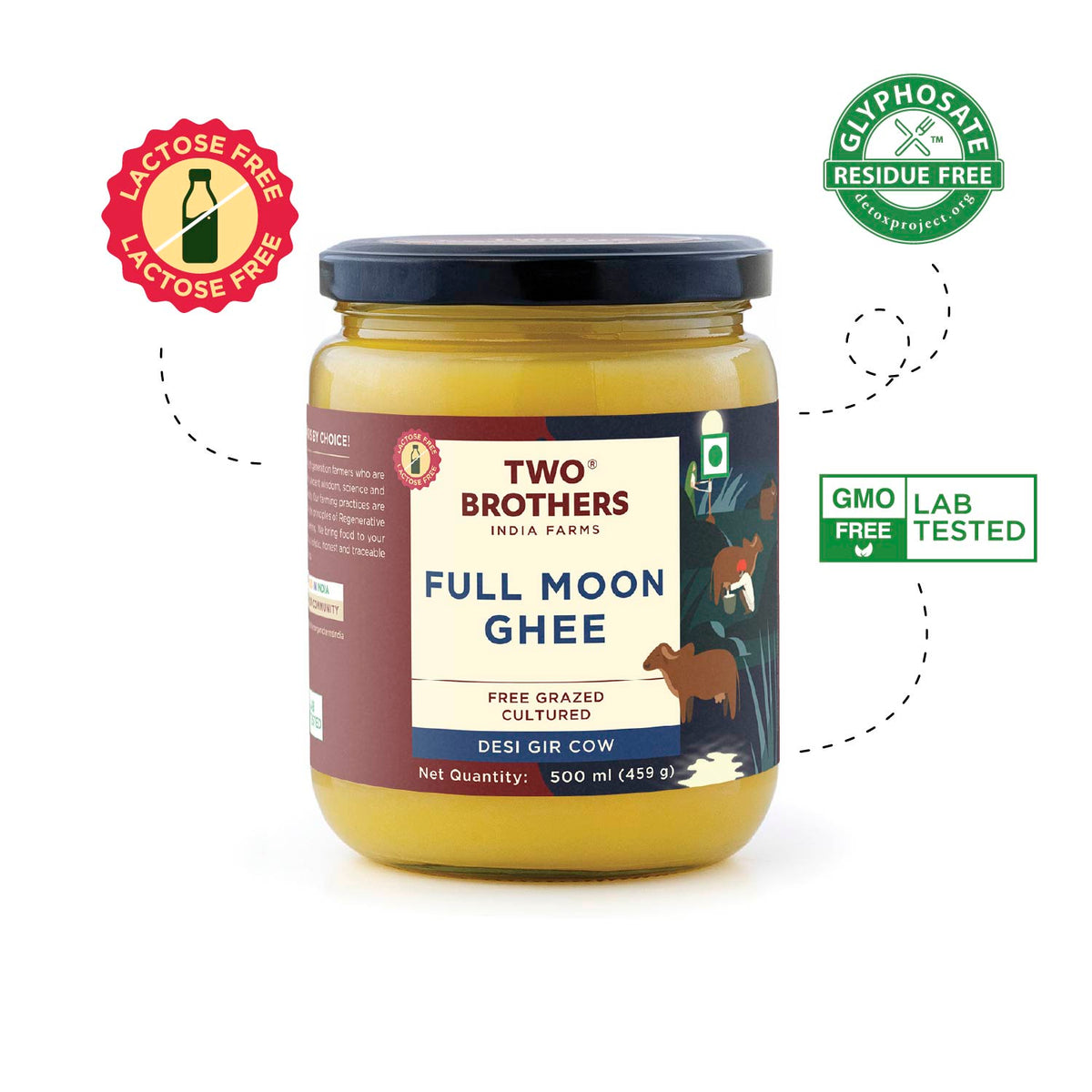 Full Moon Cultured Ghee, Desi Gir Cow