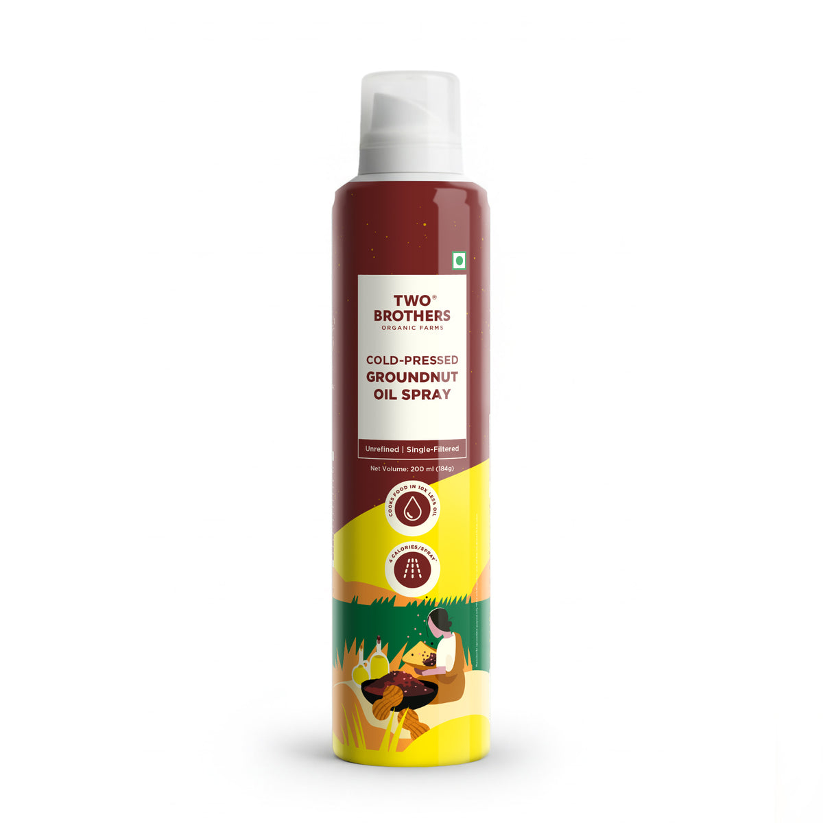Two Brothers cold-pressed groundnut oil spray bottle