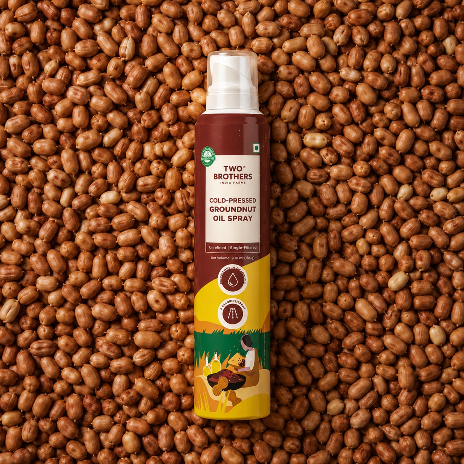 Cold-Pressed Groundnut Oil Spray
