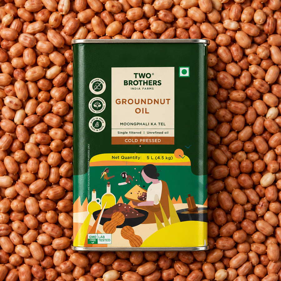 Groundnut Oil, Cold-Pressed, Single-filtered