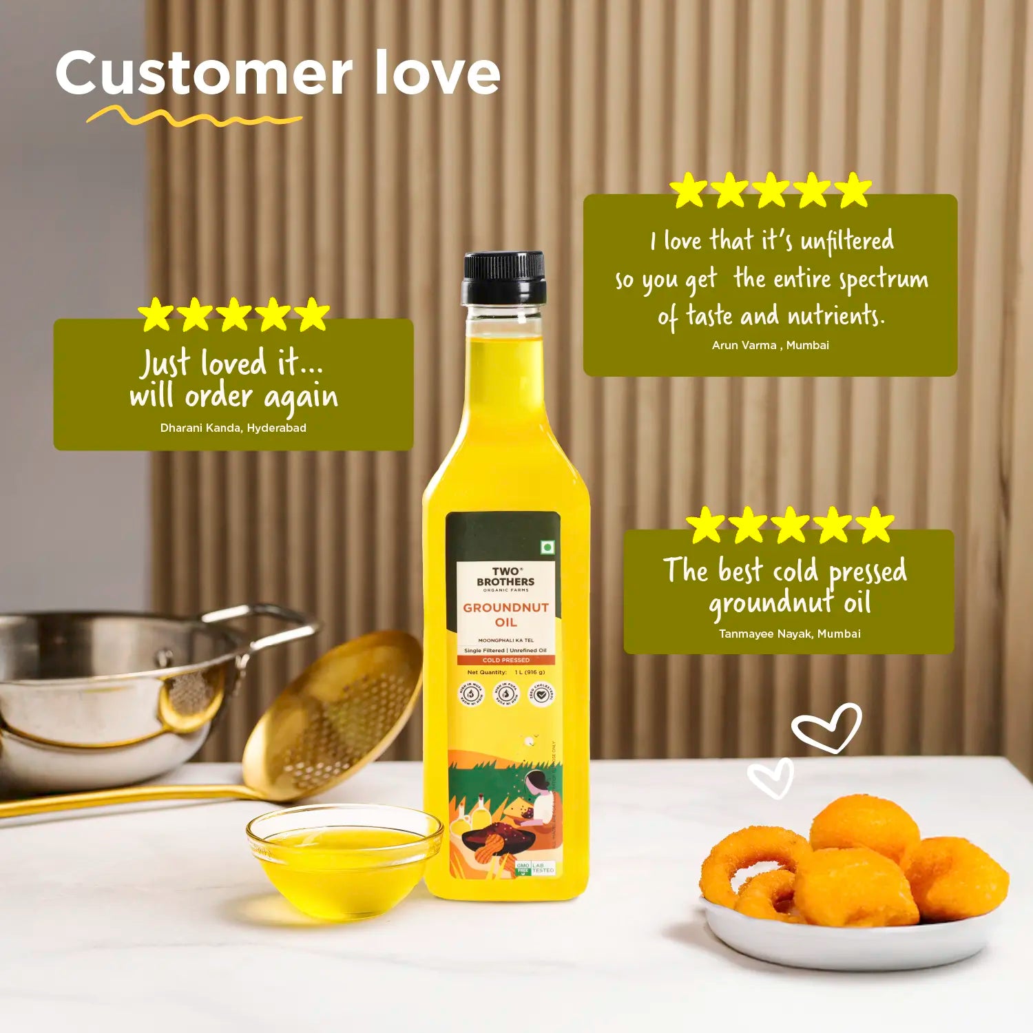 10kg Khapli Atta + Groundnut Oil 1L