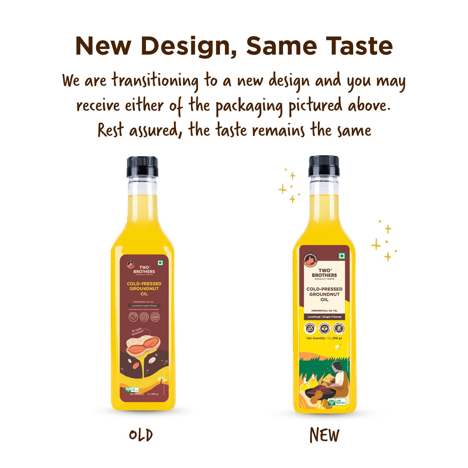 Groundnut Oil, Cold-Pressed, Single-filtered