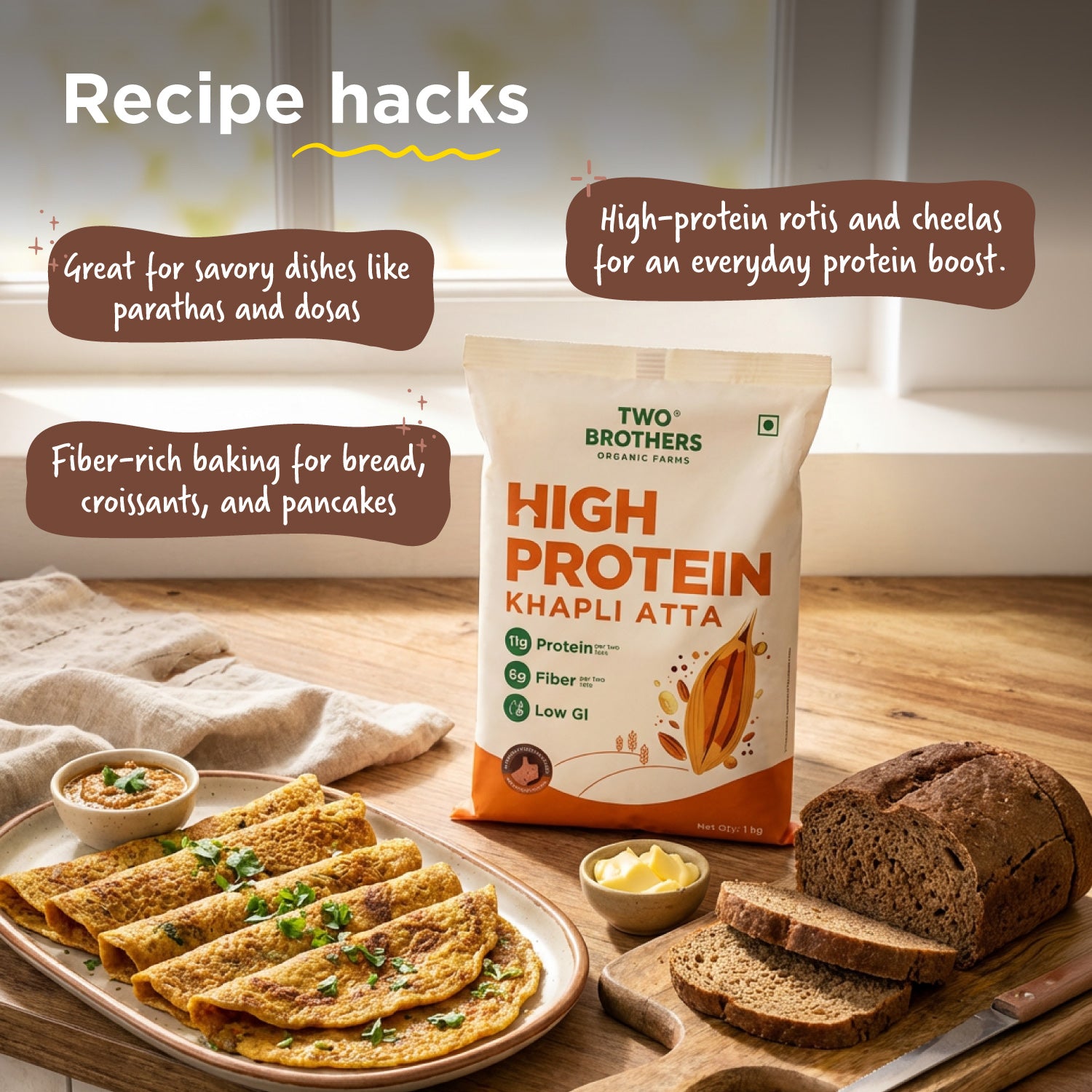 High Protein Khapli Atta