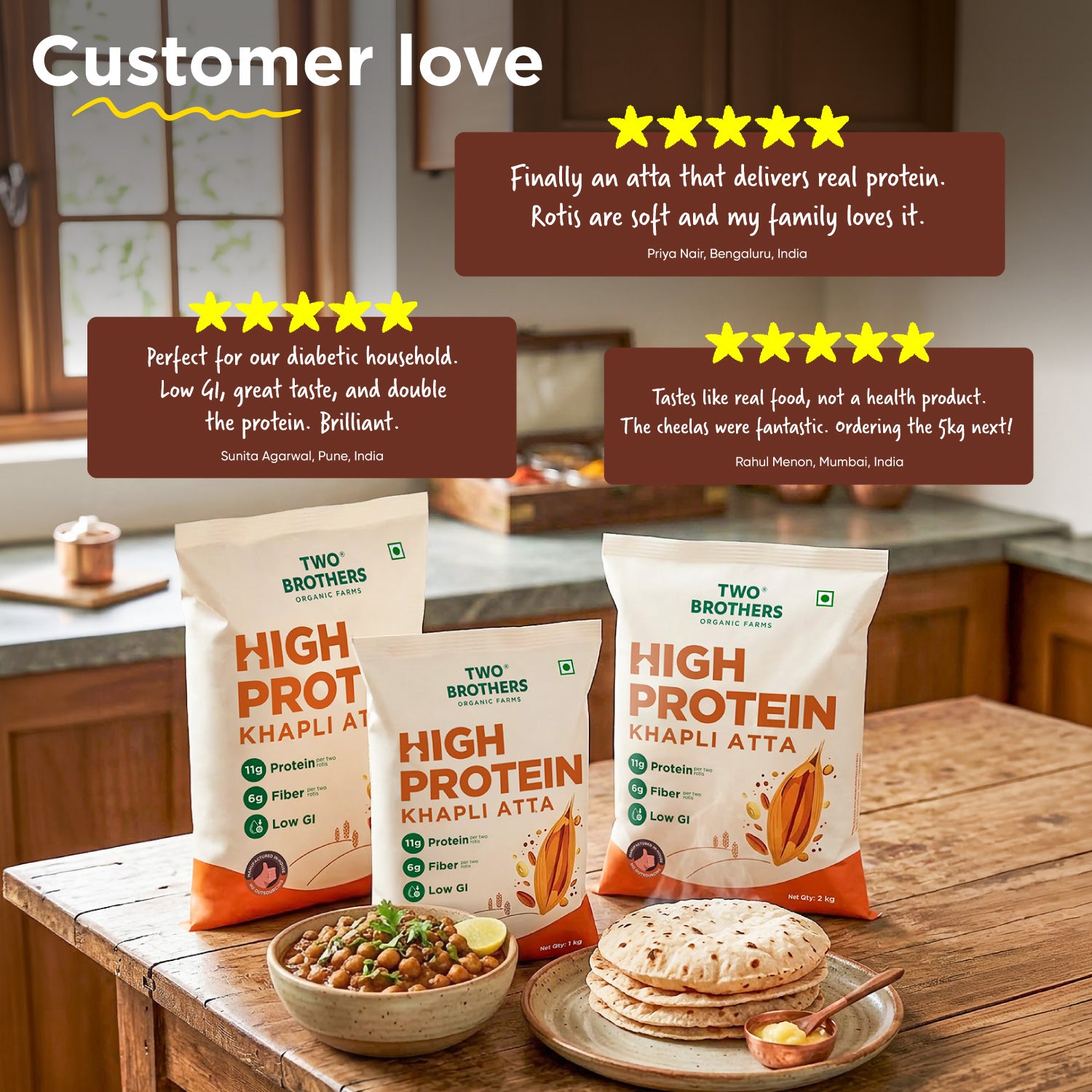 High Protein Khapli Atta