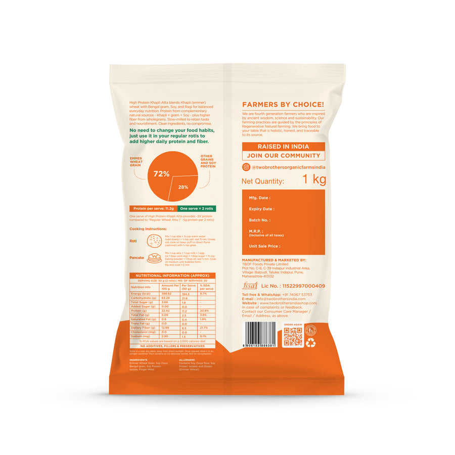 High Protein Khapli Atta