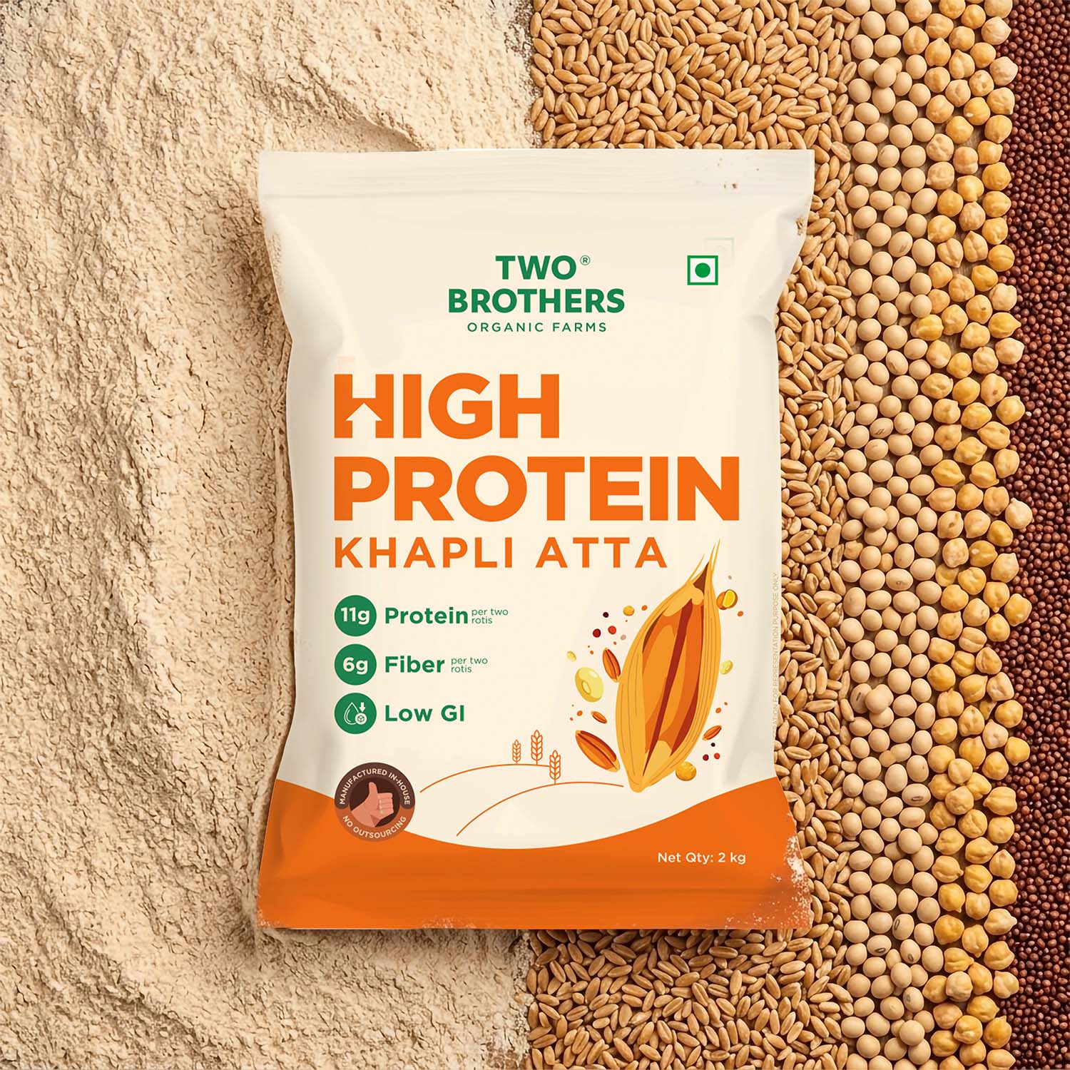 High Protein Khapli Atta