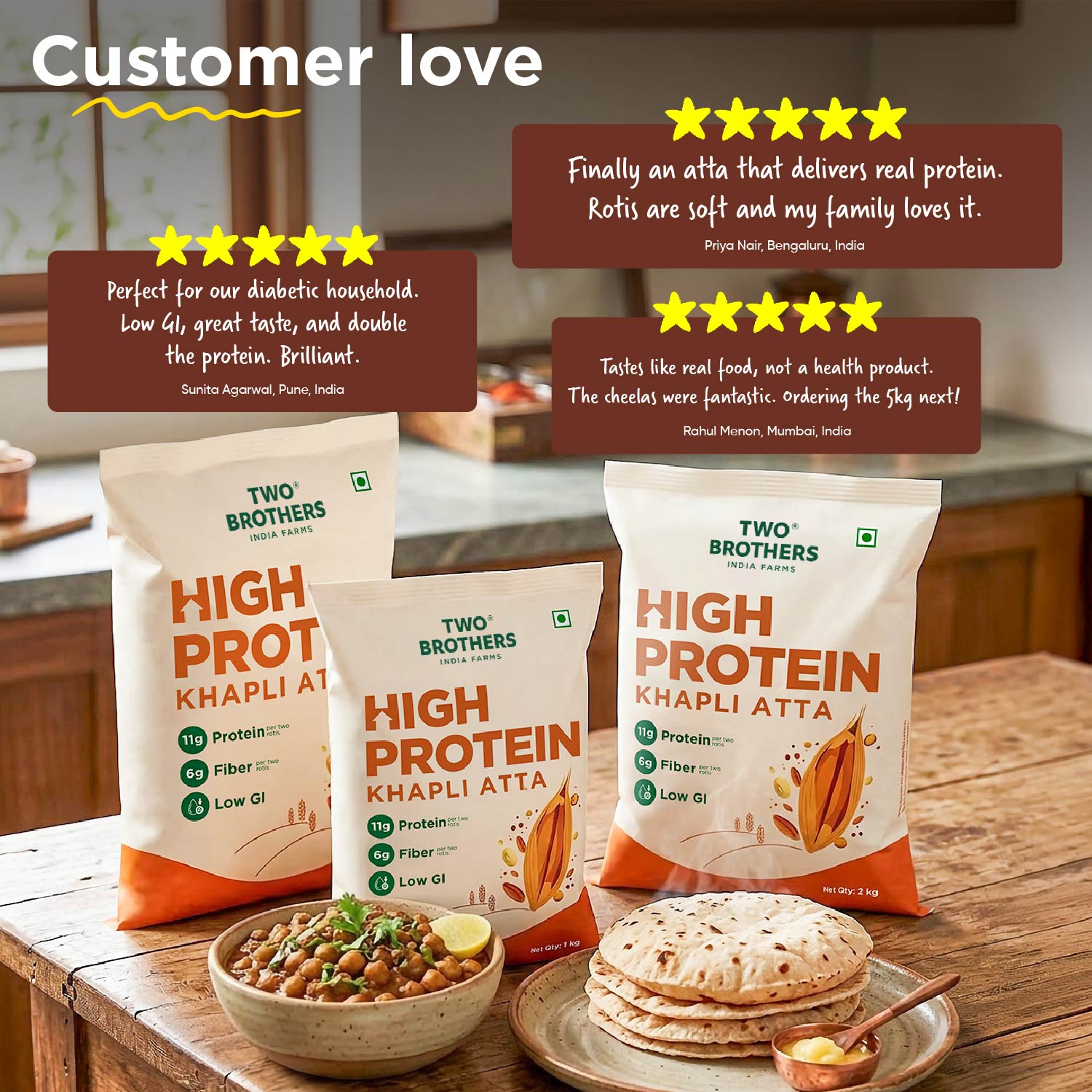 High Protein Khapli Atta