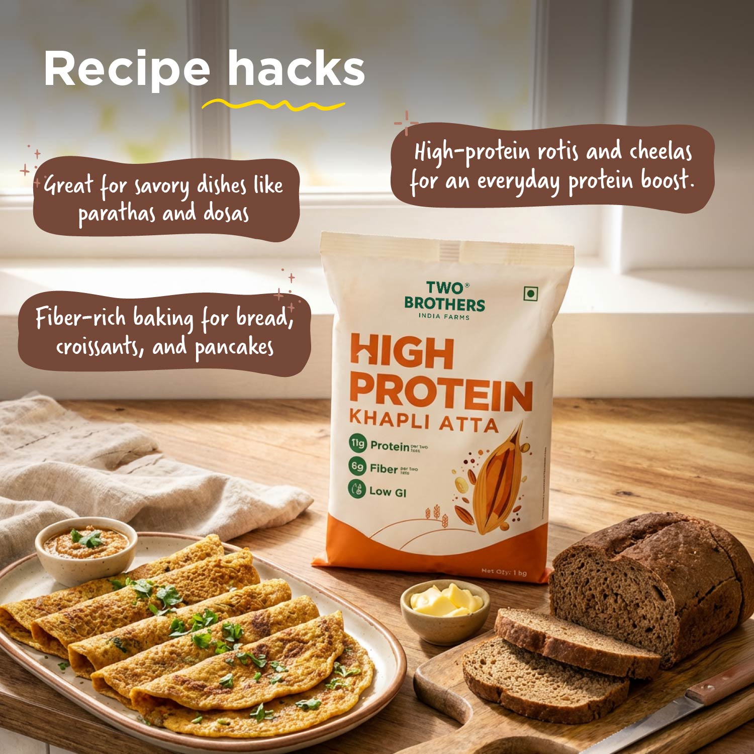 High Protein Khapli Atta