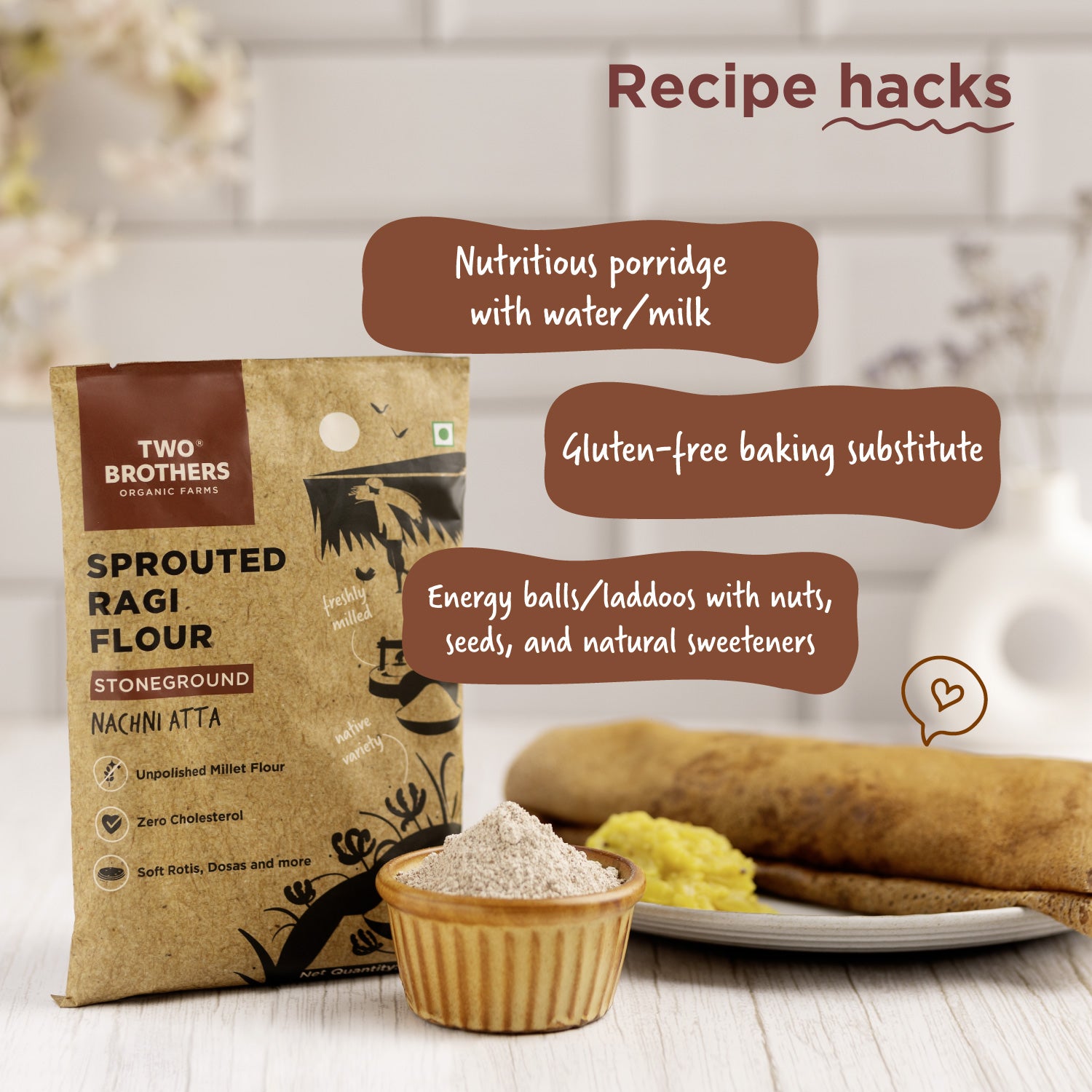 Sprouted Ragi Flour - Nachni Satva 500g