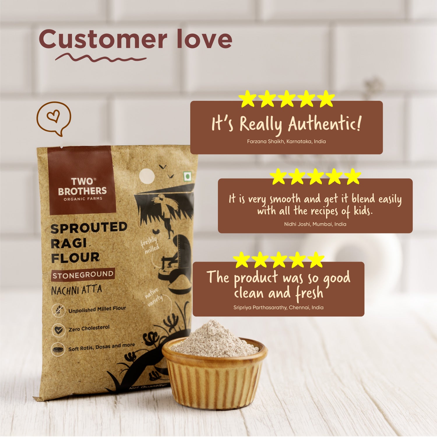 Sprouted Ragi Flour - Nachni Satva 500g