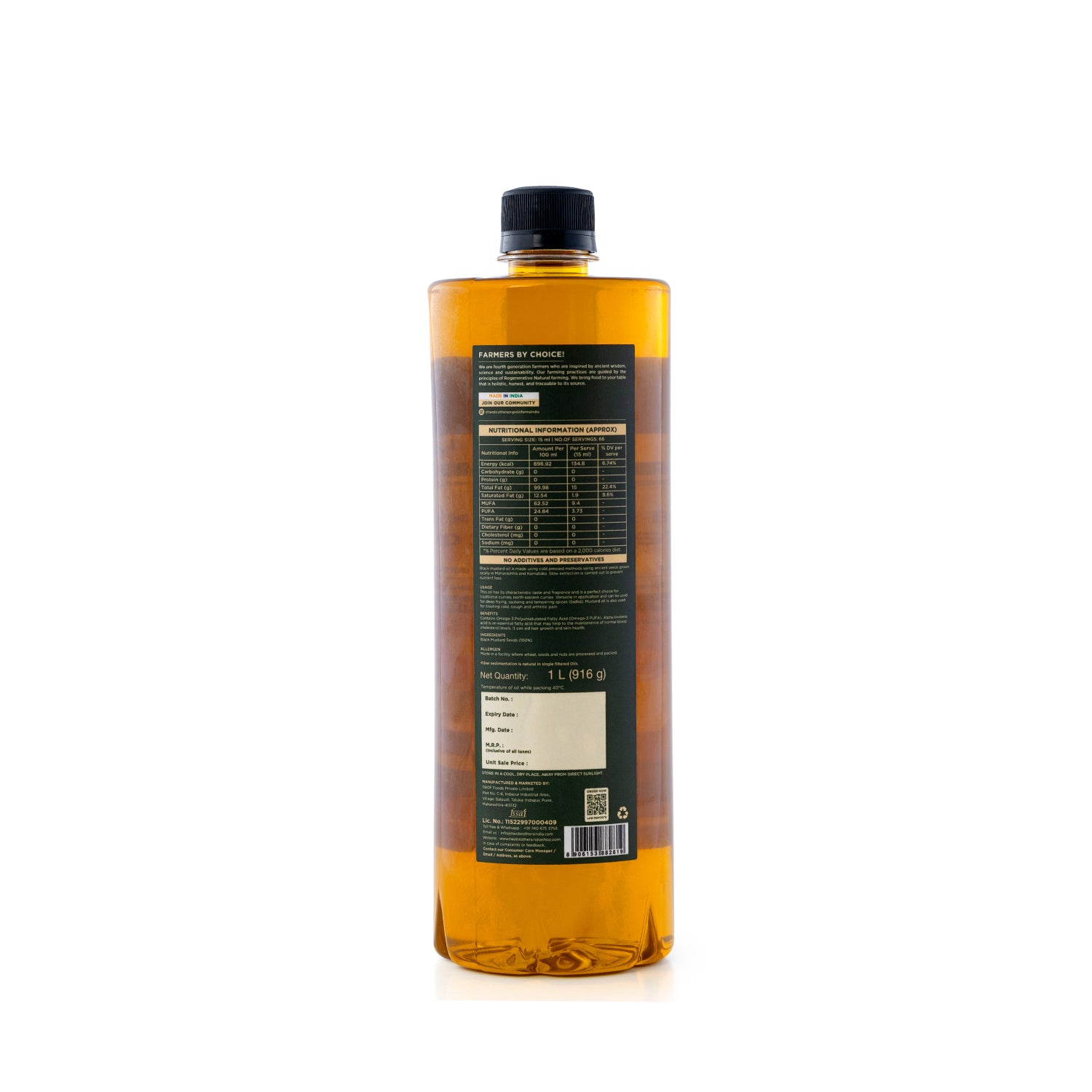 Black Mustard Oil I Cold-Pressed