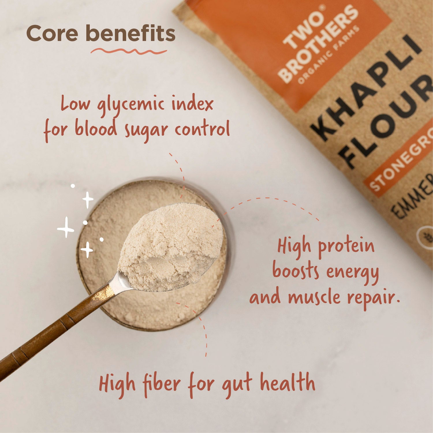 Khapli Wheat Atta (Emmer Wheat Flour) Atta Stone Ground