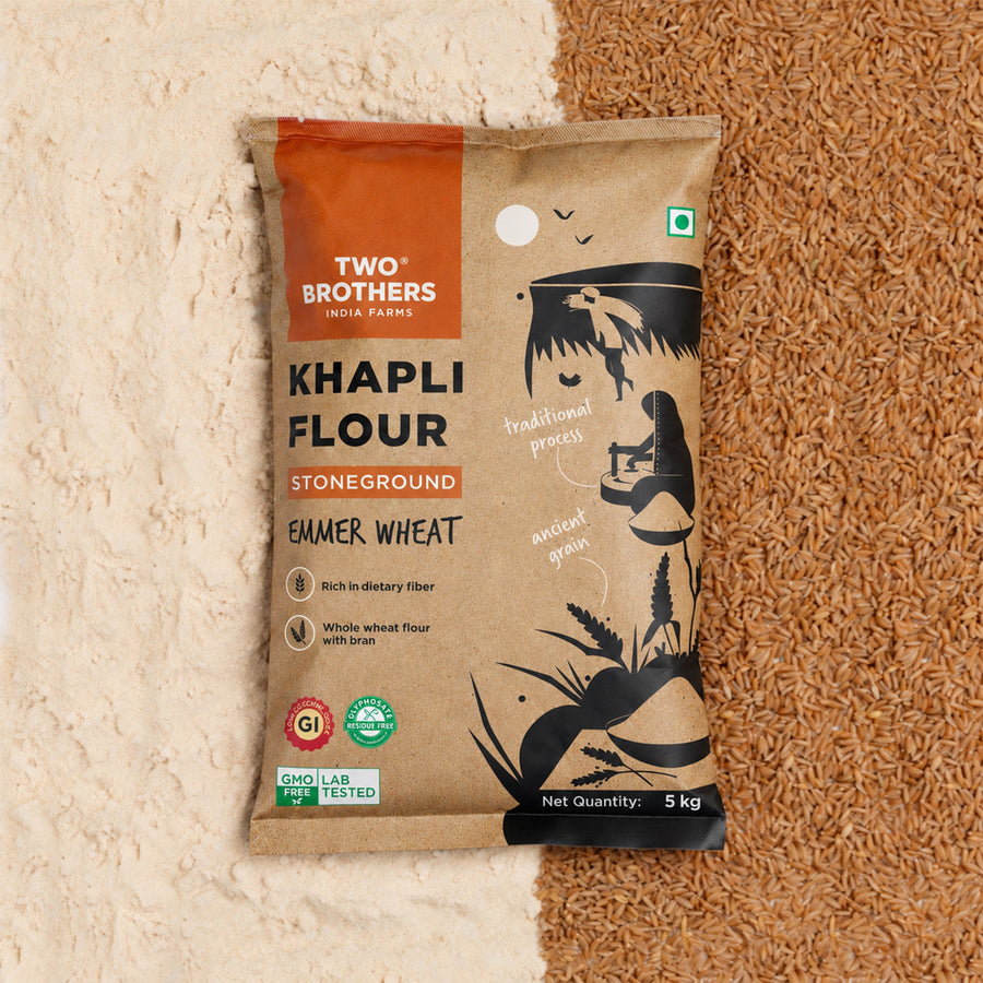 Khapli Wheat Atta (Emmer Wheat Flour) - Big Variants