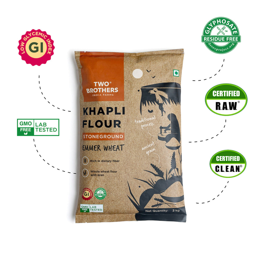 Khapli Wheat Atta (Emmer Wheat Flour)