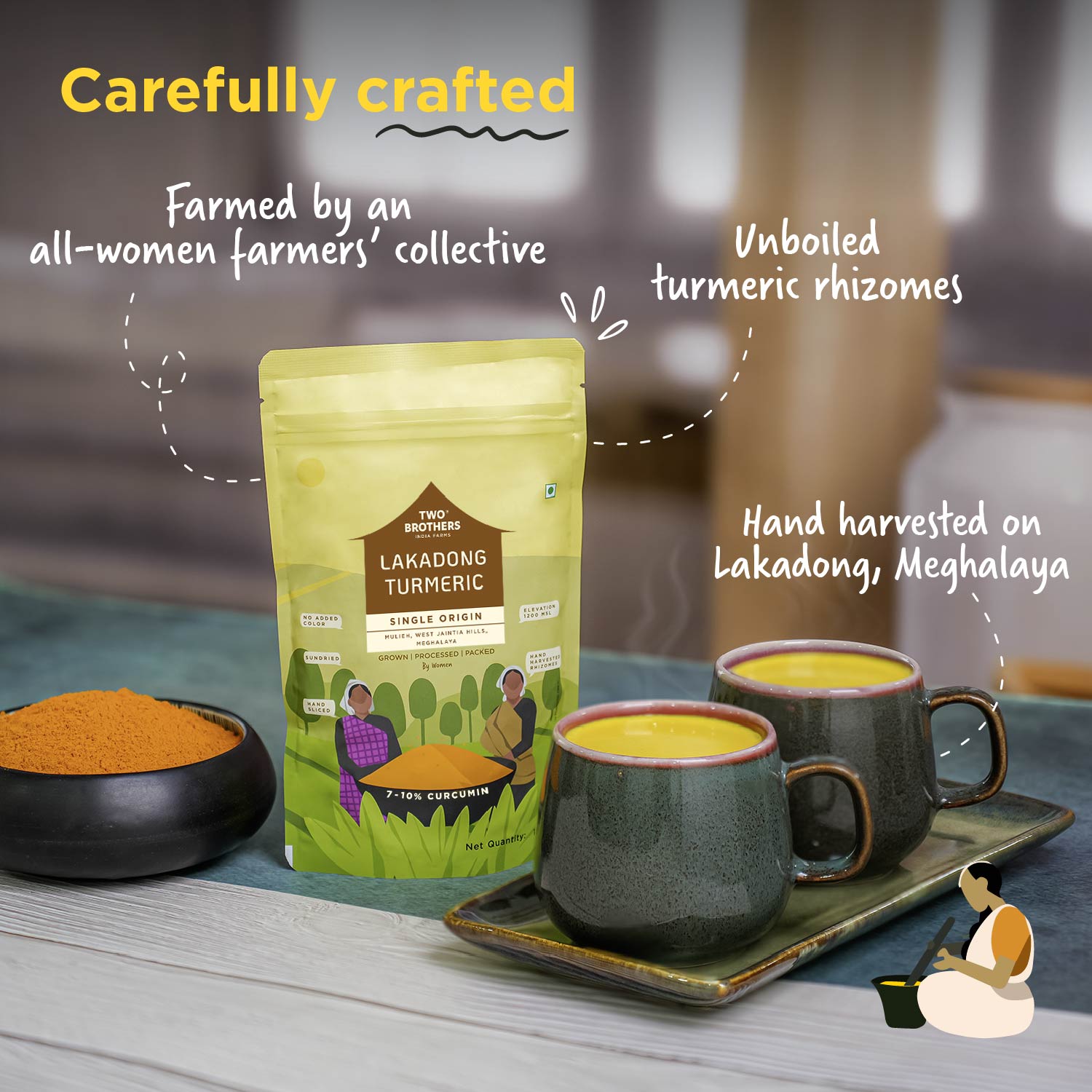Single Origin Lakadong Turmeric Powder 150g