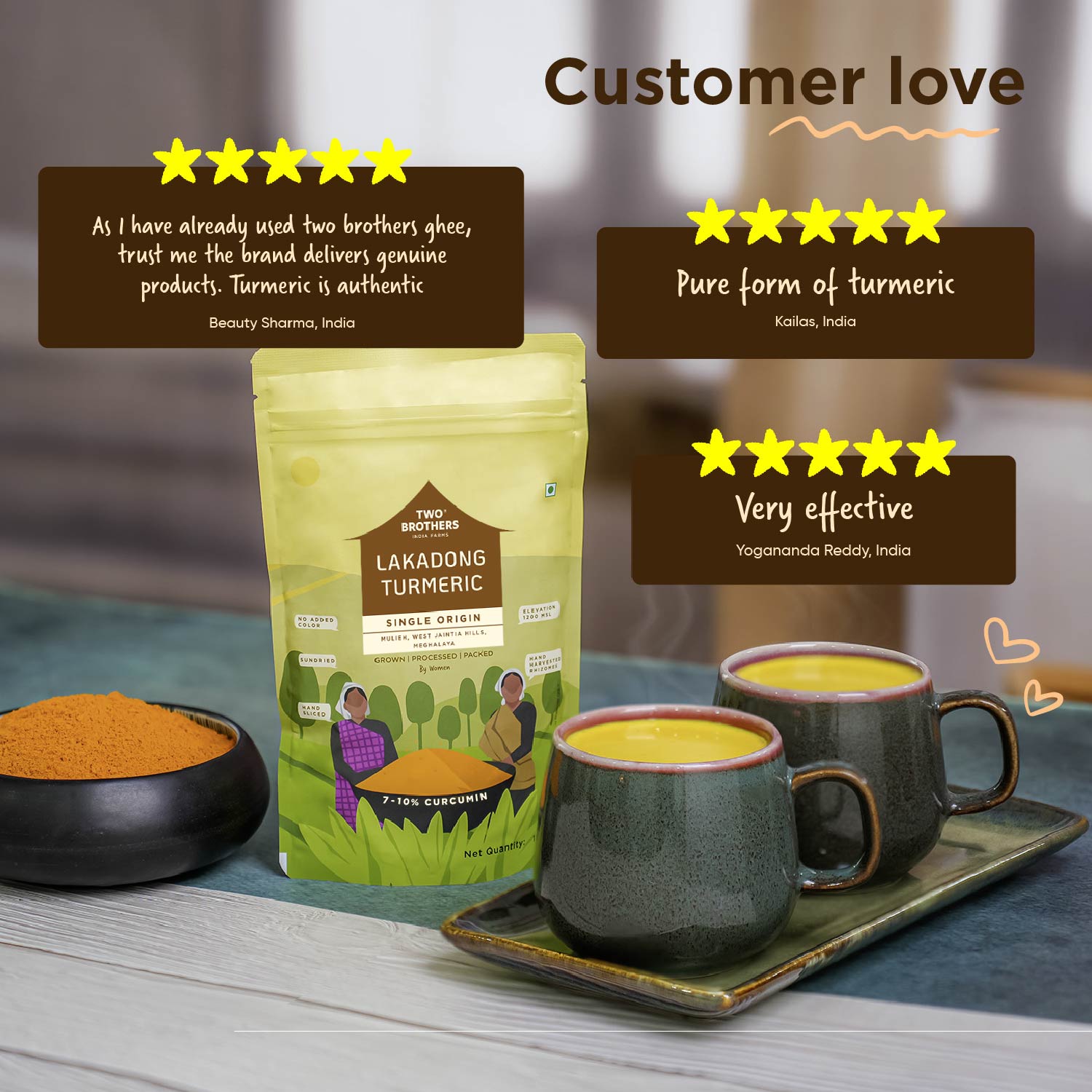 Single Origin Lakadong Turmeric Powder 150g